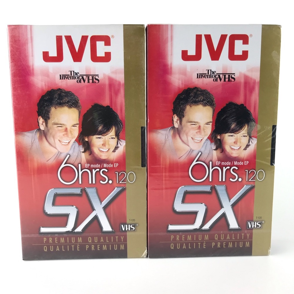 JVC SX Gold VHS Tapes Premium Quality 6 Hr..NWT